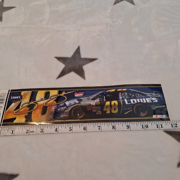 JIMMIE JOHNSON‎ #48 LOWES 2006 WINCRAFT NASCAR 3X12 BUMPER STICKER DECAL - Picture 5 of 5